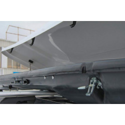 Спортивный автобокс Yuago Cosmo EURO (485 л.) Серый, Белый, Черный
